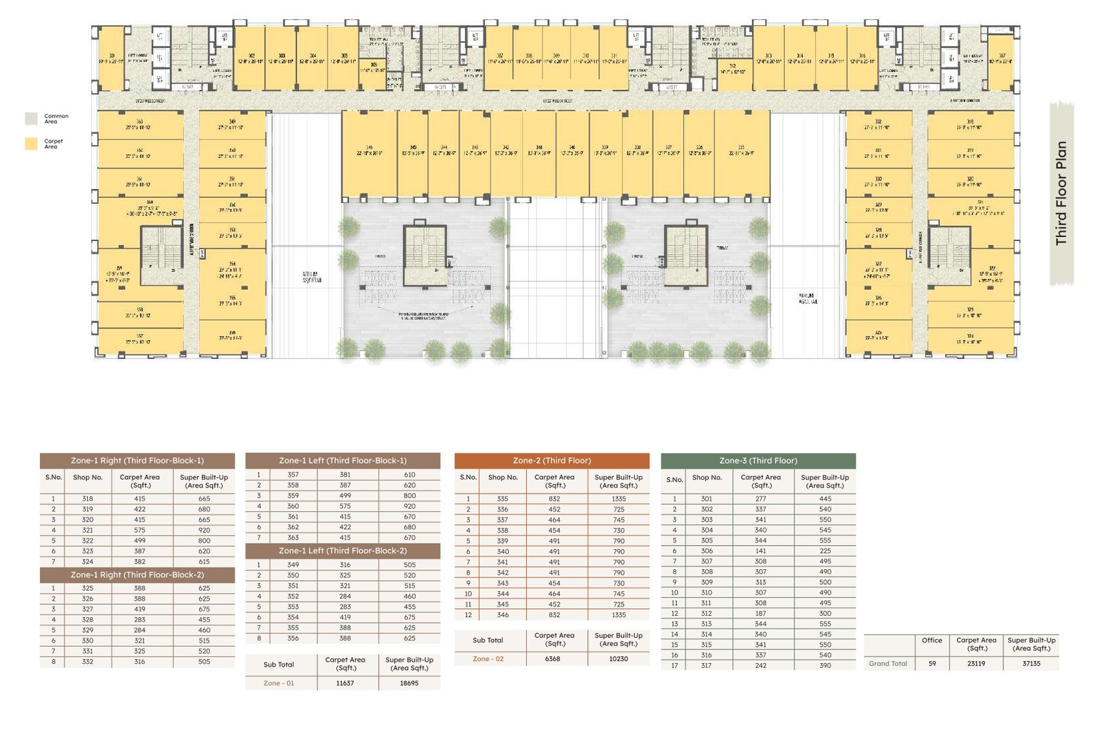 Upper ground floor plan for realestate