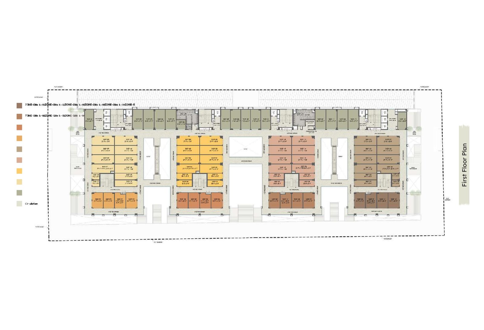 Blueprints for Eighth floor in luxury Realestate